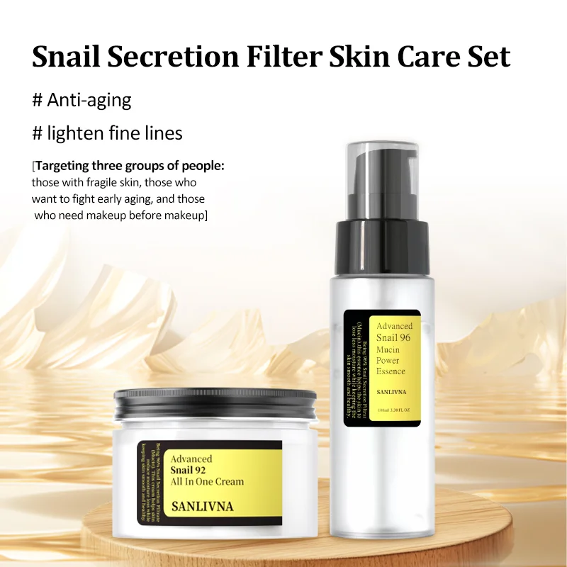 Snail Mucin Essence - Crema y Esencia Duo con 92%