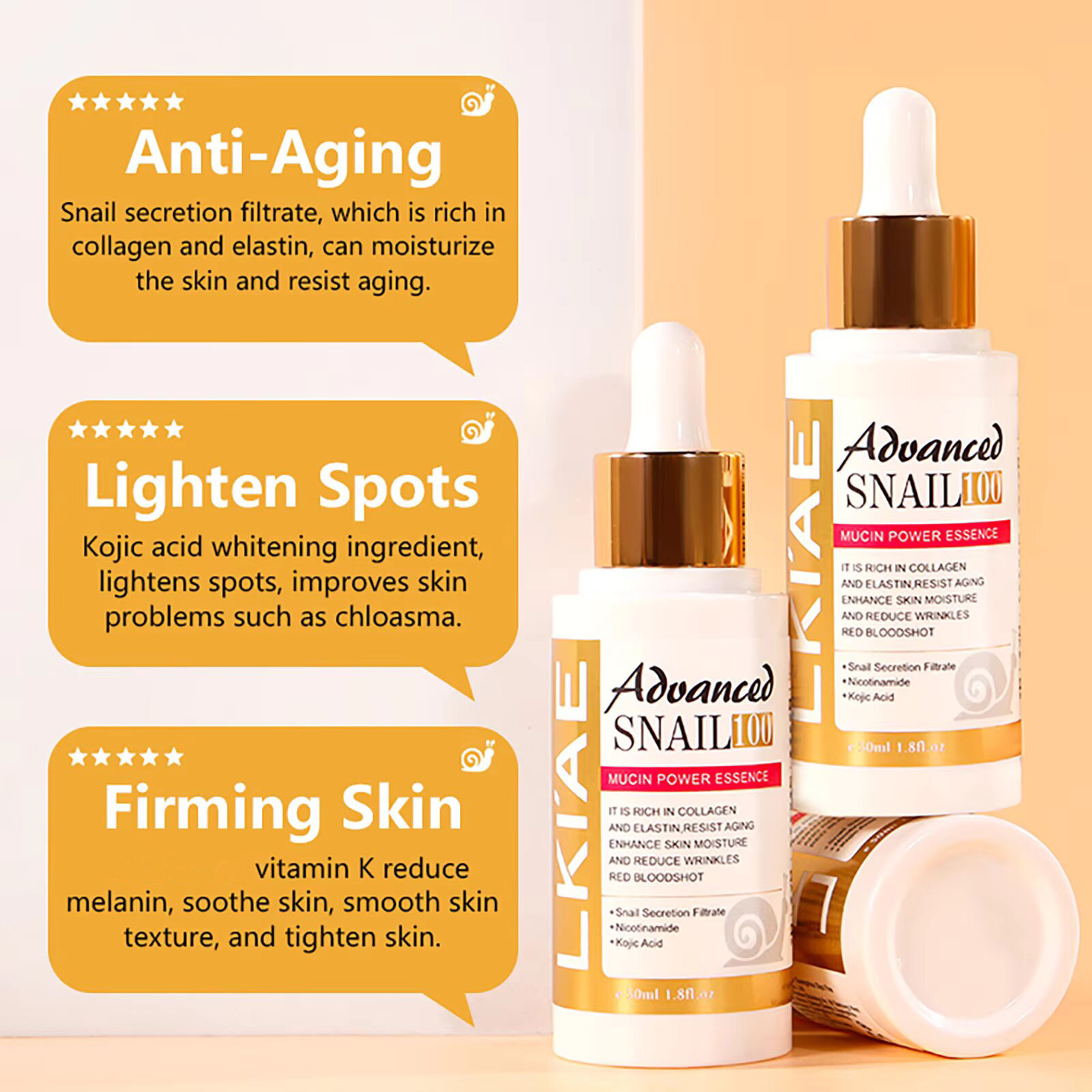 Esencia Facial Avanzada con Mu - Snail Mucin Essence reseña y precio